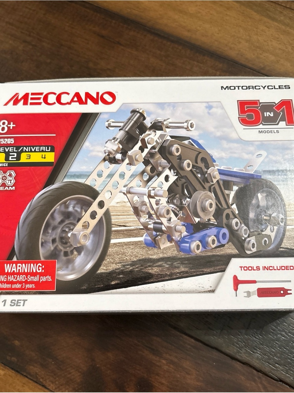 Meccano 5 IN 1 Motorcycles Motos 25205 Level 2